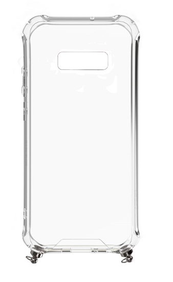 Изображение Evelatus Samsung Galaxy S10e Silicone Transparent with Necklace TPU Space Gray