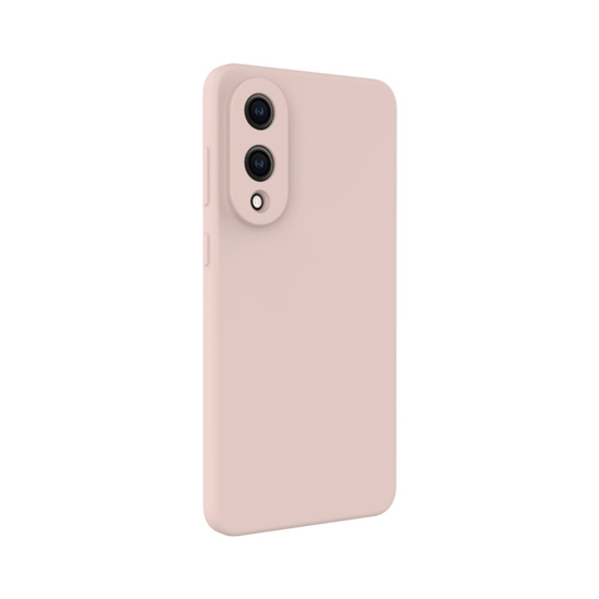 Picture of Evelatus Samsung Galaxy S25 Edge Premium Magnetic Soft Touch Silicone Case Pink Sand