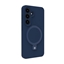 Изображение Evelatus Samsung Galaxy S25 Premium Magnetic with Stand Soft Touch Silicone Case Midnight Blue