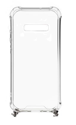 Изображение Evelatus Samsung S10 Case with rope Black Stripes Transparent