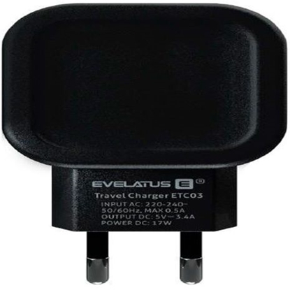 Attēls no Evelatus Universal Evelatus Travel Charger Two USB 3.4A ETC03 Black