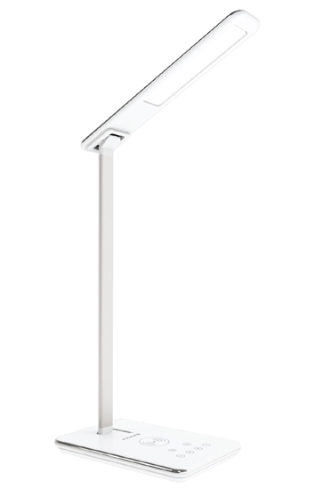 Изображение Evelatus Universal LED lamp with wireless charger function ELW01 White