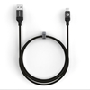 Picture of Evelatus Cable USB A to C, 1.2M Aluminum housing braiding Black