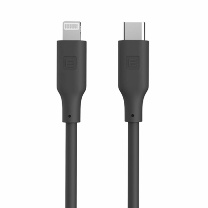 Изображение Evelatus Evelatus USB C to Lightning Silicone Cable 1.2M (MFI10CL) 60W / 20V3A Black