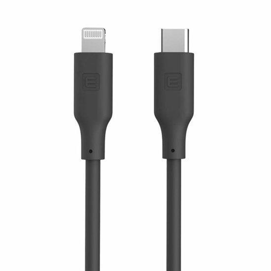 Изображение Evelatus Evelatus USB C to Lightning Silicone Cable 1.2M (MFI10CL) 60W / 20V3A Black