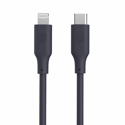 Изображение Evelatus Evelatus USB C to Lightning Silicone Cable 1.2M (MFI10CL) 60W / 20V3A Blue