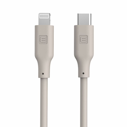 Изображение Evelatus Evelatus USB C to Lightning Silicone Cable 1.2M (MFI10CL) 60W / 20V3A Warm Gray