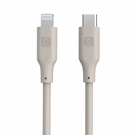 Изображение Evelatus Evelatus USB C to Lightning Silicone Cable 1.2M (MFI10CL) 60W / 20V3A Warm Gray
