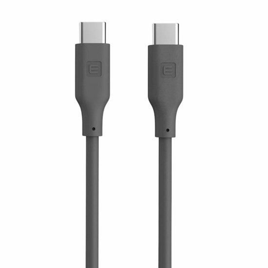 Picture of Evelatus Evelatus USB C to USB C Silicone Cable 1.2M 60W / 20V3A Grey