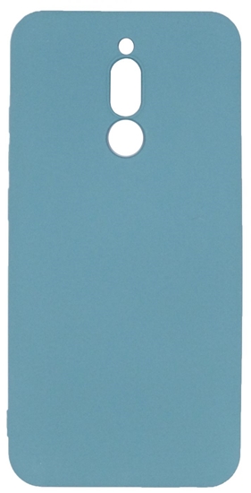 Picture of Evelatus Xiaomi Redmi 8 Soft Touch Silicone Case with Strap Blue