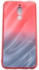 Picture of Evelatus Xiaomi Redmi 8 Water Ripple Gradient Color Anti-Explosion Tempered Glass Case Gradient Red-Black