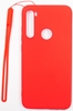 Picture of Evelatus Xiaomi Xiaomi Redmi Note 8 / Redmi Note 8 2021 Soft Touch Silicone Case with Strap Red