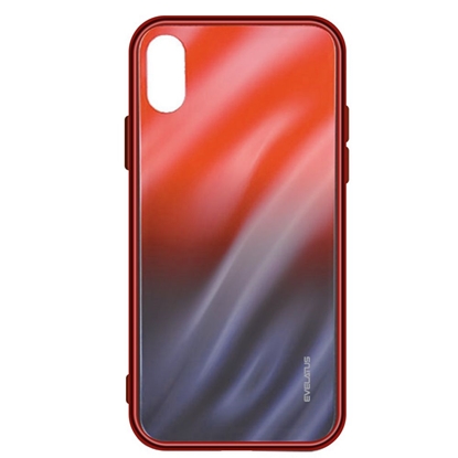 Изображение Evelatus Xiaomi Xiaomi Redmi Note 8 / Redmi Note 8 2021 Water Ripple Gradient Color Anti-Explosion Tempered Glass Case Gradient Red-Black
