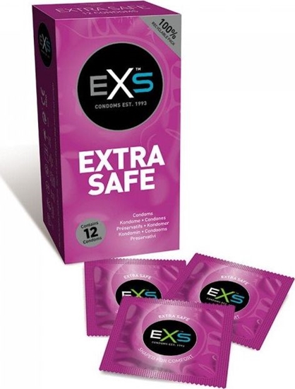 Picture of EXS EXS Extra Safe Condoms pogrubiane prezerwatywy 12szt.