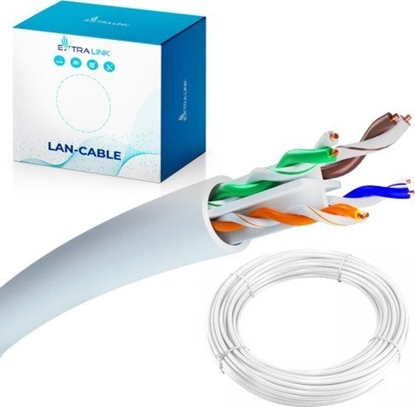 Attēls no ExtraLink EXTRALINK CAT6 UTP (U/UTP) INDOOR TWISTED PAIR 50M