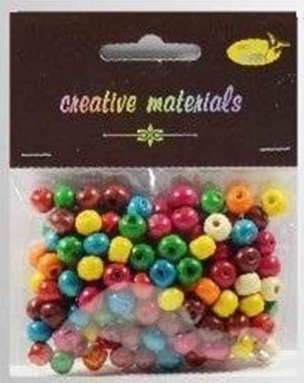 Picture of FANDY Koraliki drewniane kolorowe ok 26g ok150szt