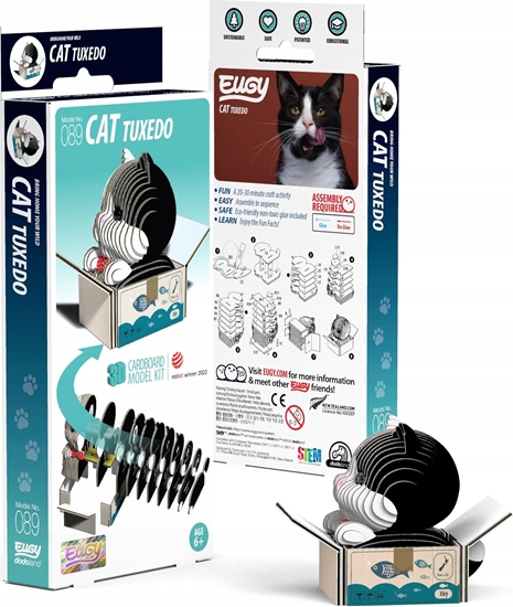 Picture of Fat Brain Toys Kotek Tuxedo Eugy Eko* Ukadanka 3D