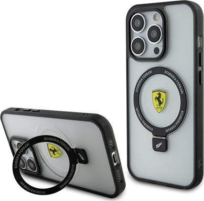 Attēls no Ferrari Ferrari FEHMP15LUSCAH iPhone 15 Pro 6.1" transparent hardcase Ring Stand 2023 Collection MagSafe