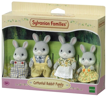 Picture of Figurka Epoch Sylvanian Families Rodzina szarych króliczków - 4030