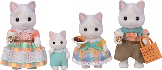 Изображение Figurka Epoch SYLVANIAN kocia rodzinka latte 05738