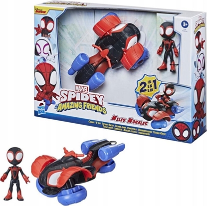 Attēls no Figurka Hasbro Spidey and his Amazing Friends - Pojazd 2w1 Techno Racer (F1463/F1945)
