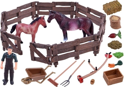 Picture of Figurka Jokomisiada Zestaw zwierzt - Konie, zagroda, farma (ZA2991 B)