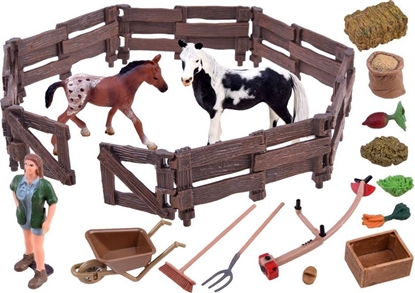 Picture of Figurka Jokomisiada Zestaw zwierzt - Konie, zagroda, farma (ZA2991 C)