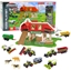 Picture of Figurka LeanToys Zestaw Farma Stodoa Traktory Figurki Zwierzta 42 el.