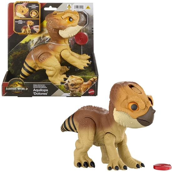 Picture of Figurka Mattel Jurassic World - Aquilops Interaktywny przyjaciel do tresowania z jedzeniem (JGD01)