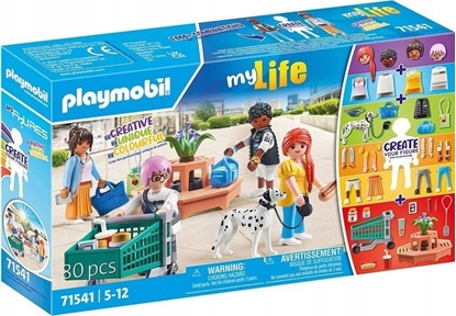 Изображение Figurka Playmobil Zestaw figurek Zakupy My Life 71541