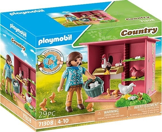 Picture of Figurka Playmobil Zestaw z figurkami Country 71308 Kury z piskltami