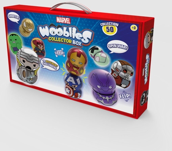 Picture of Figurka Tm Toys Marvel Wooblies  - skrzynka kolekcjonerka + 4 figurki (WBM006)