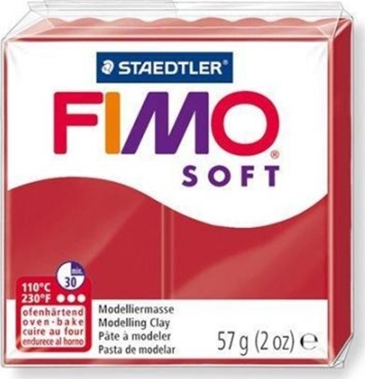 Picture of Fimo Masa plastyczna termoutwardzalna Soft witeczna czerwie 57g