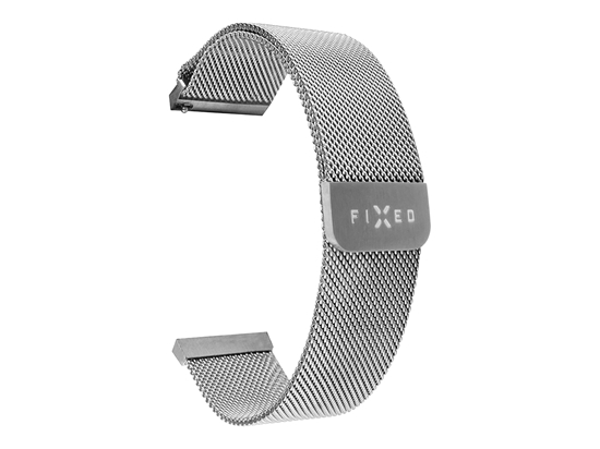 Picture of Fixed | Mesh Strap with Quick Release 20mm for Smartwatch | Silver