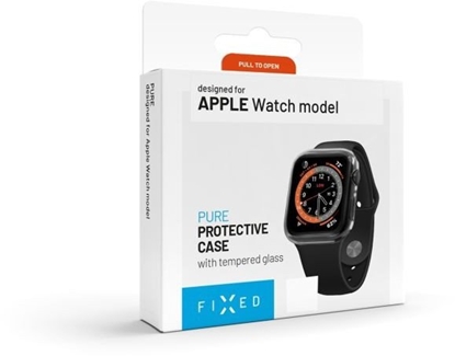 Picture of Fixed | Pure protective case with tempered glass for Apple Watch 10 42mm | Clear