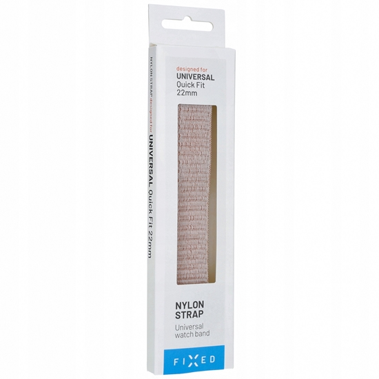 Picture of Fixed | Sporty Strap for Garmin QuickFit 22mm | 160-210 mm | Rose gold | Nylon