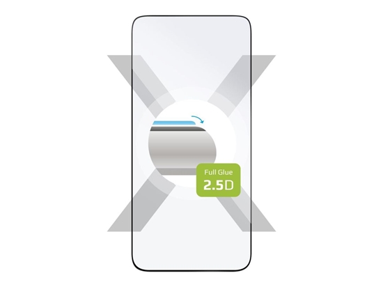 Изображение FIXED Full Cover 2,5D Tempered Glass for Samsung Galaxy S24/S25, Black | Fixed