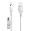 Picture of Foneng Foneng X62 Magnetic 3in1 USB to USB-C / Lightning / Micro USB Cable, 2.4A, 1m (White)