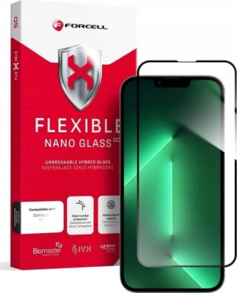 Изображение ForCell Forcell Flexible 5D - szko hybrydowe do iPhone 13/13 Pro/14 czarny