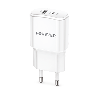 Picture of Forever TC-01-20AC PD QC charger 1x USB-C 1x USB 2