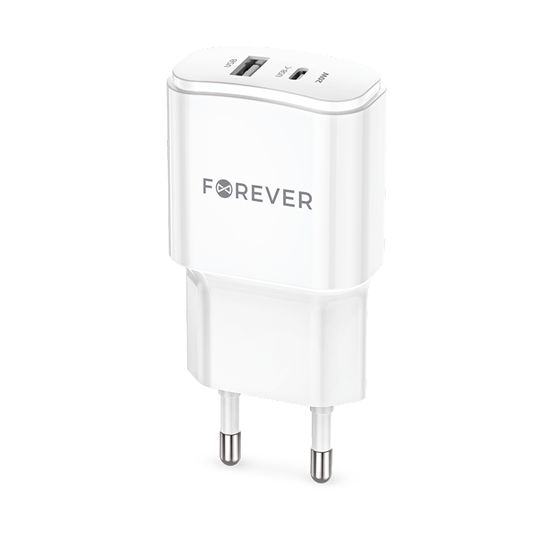 Picture of Forever TC-01-20AC PD QC charger 1x USB-C 1x USB 2