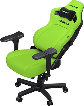 Изображение Fotel gamingowy Anda Seat Kaiser 4 Size XL Cyber green PVC