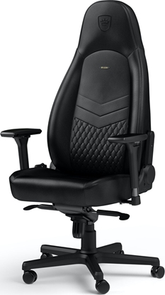 Изображение Fotel Noblechairs ICON z prawdziwej skóry - czarny (GAGC-090)