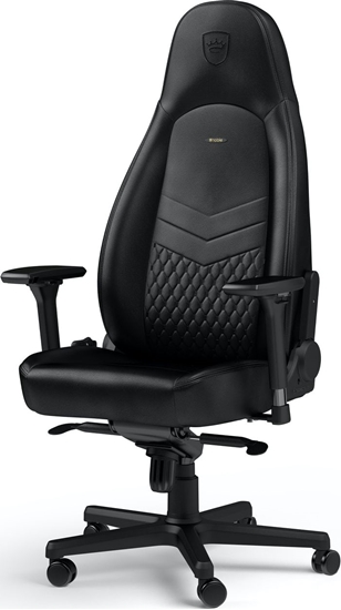 Изображение Fotel Noblechairs ICON z prawdziwej skóry - czarny (GAGC-090)