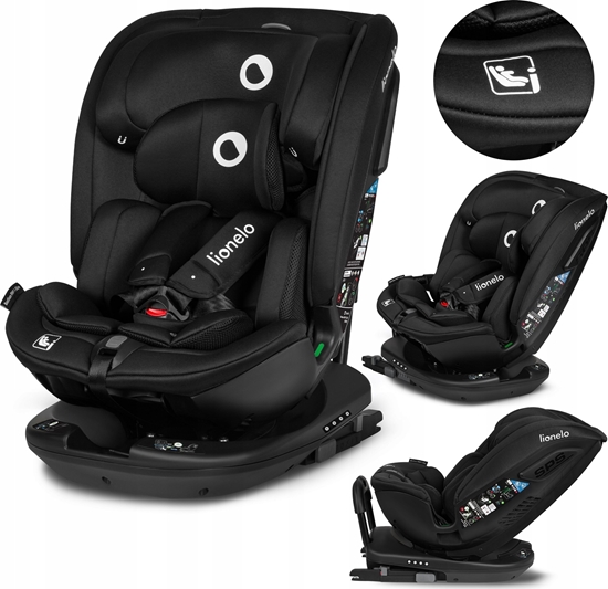 Picture of Fotelik samochodowy Lionelo Fotelik samochodowy Bastiaan RWF I-Size Black Carbon 0-36 kg Lionelo