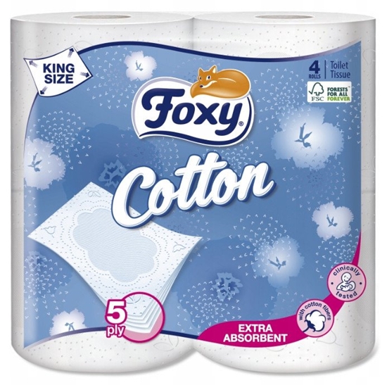 Изображение FOXY PAPIER TOALET  A`4  COTTON /14/ 5 WARSTW&
