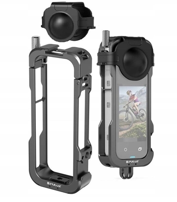 Изображение Frame Mount Uchwyt Obudowa Ramka 2x Iso Na Gopro + Dekielek Do Insta360 X4 / Pu981b
