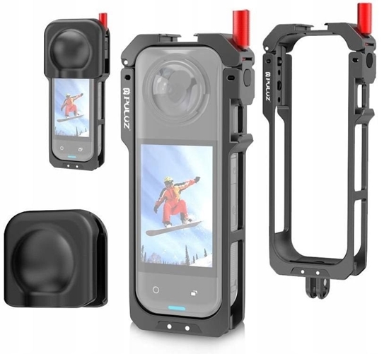 Изображение Frame Mount Uchwyt Obudowa Ramka 2x Iso Na Gopro + Dekielek Do Insta360 X5 / Pu759b