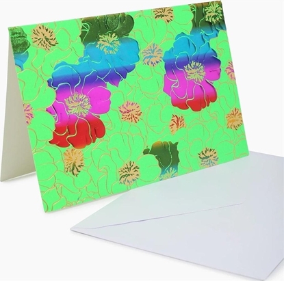 Picture of Fresh Karnet B6 YG-20-G106 zocony Kwiaty seledyn