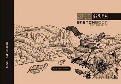 Изображение Fresh Szkicownik 197x124/72K 120g TW retro Ptaszek